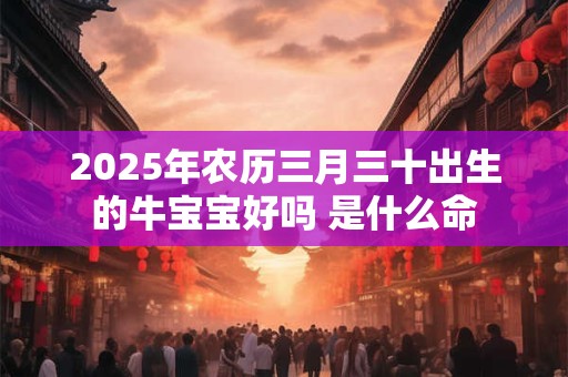 2025年农历三月三十出生的牛宝宝好吗 是什么命