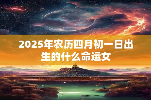 2025年农历四月初一日出生的什么命运女