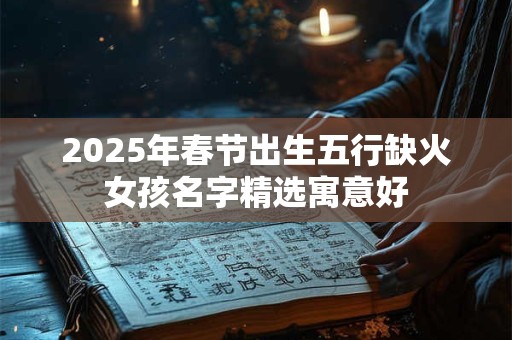 2025年春节出生五行缺火女孩名字精选寓意好