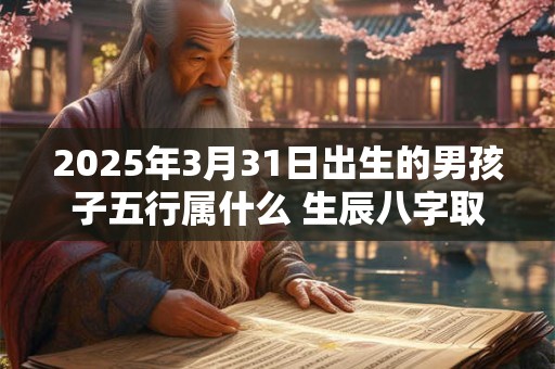 2025年3月31日出生的男孩子五行属什么 生辰八字取名
