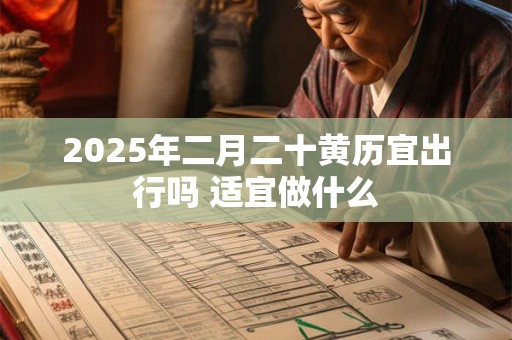 2025年二月二十黄历宜出行吗 适宜做什么