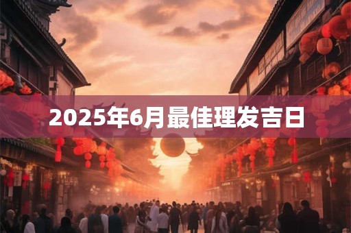 2025年6月最佳理发吉日