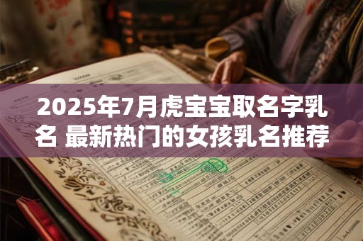 2025年7月虎宝宝取名字乳名 最新热门的女孩乳名推荐