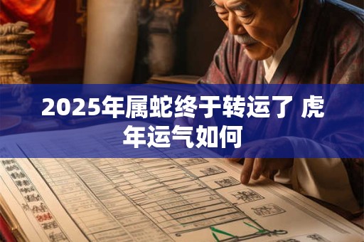 2025年属蛇终于转运了 虎年运气如何 2025年属蛇终于转运了 虎年运气如何