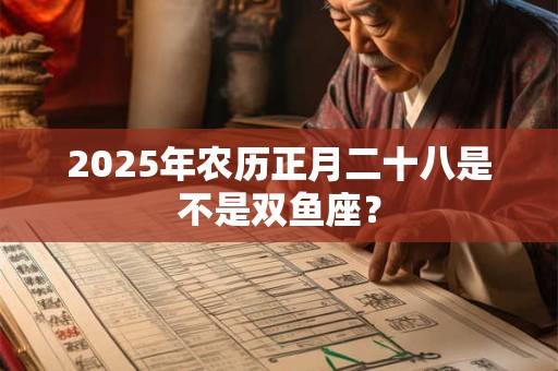 2025年农历正月二十八是不是双鱼座？