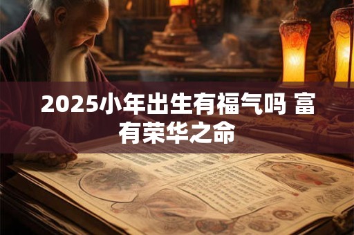 2025小年出生有福气吗 富有荣华之命