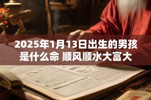2025年1月13日出生的男孩是什么命 顺风顺水大富大贵