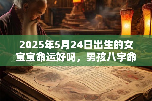 2025年5月24日出生的女宝宝命运好吗，男孩八字命运查询