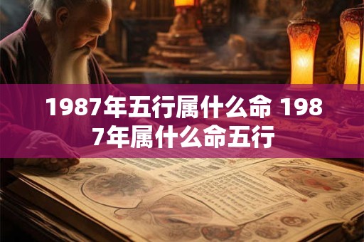 1987年五行属什么命 1987年属什么命五行