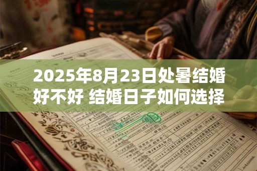 2025年8月23日处暑结婚好不好 结婚日子如何选择