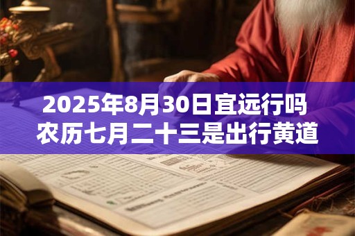 2025年8月30日宜远行吗 农历七月二十三是出行黄道吉日吗