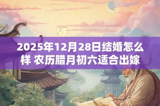 2025年12月28日结婚怎么样 农历腊月初六适合出嫁娶亲吗