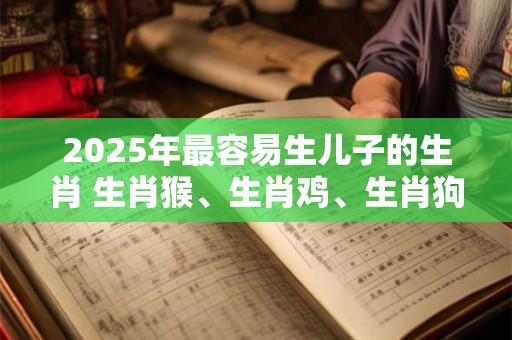 2025年最容易生儿子的生肖 生肖猴、生肖鸡、生肖狗