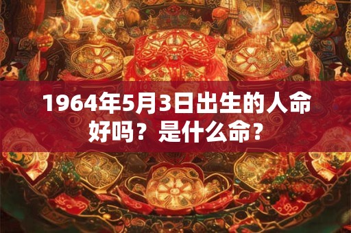 1964年5月3日出生的人命好吗？是什么命？