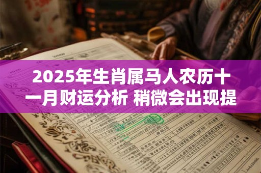 2025年生肖属马人农历十一月财运分析 稍微会出现提升趋势
