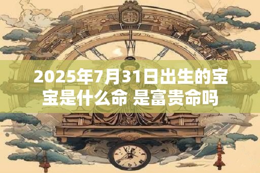 2025年7月31日出生的宝宝是什么命 是富贵命吗 2025年7月31日出生的宝宝是什么命 是富贵命吗