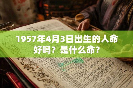 1957年4月3日出生的人命好吗？是什么命？