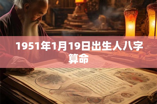 1951年1月19日出生人八字算命