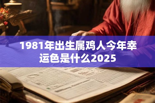 1981年出生属鸡人今年幸运色是什么2025
