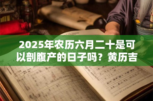 2026年农历六月二十是可以剖腹产的日子吗？黄历吉凶查询