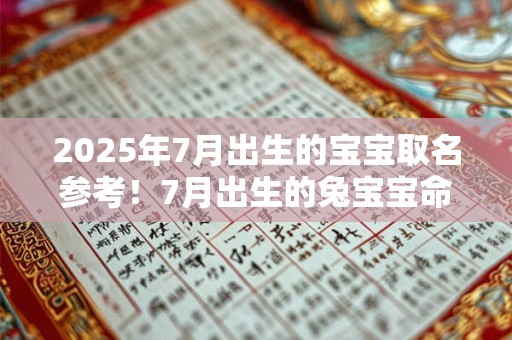 2025年7月出生的宝宝取名参考！7月出生的兔宝宝命好吗