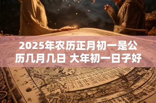 2026年农历正月初一是公历几月几日 大年初一日子好不好