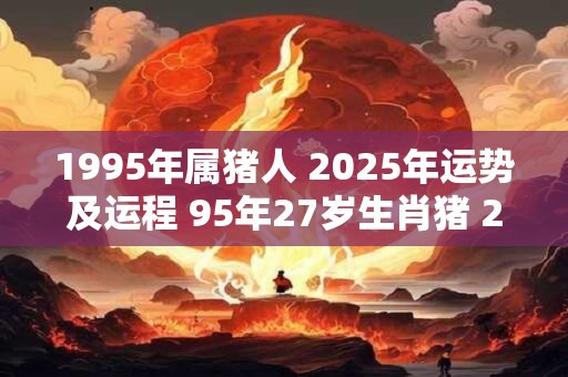 1995年属猪人 2025年运势及运程 95年27岁生肖猪 2025年每月运势