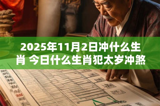 2025年11月2日冲什么生肖 今日什么生肖犯太岁冲煞查询：