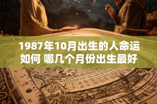 1987年10月出生的人命运如何 哪几个月份出生最好！