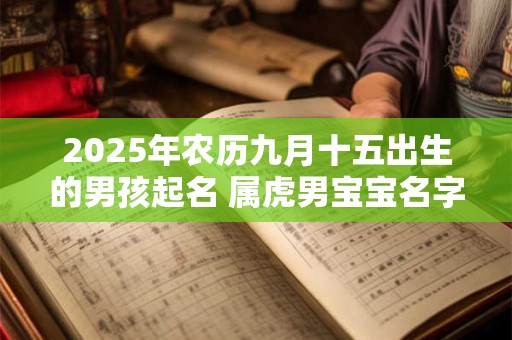 2025年农历九月十五出生的男孩起名 属虎男宝宝名字大全