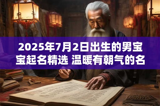 2025年7月2日出生的男宝宝起名精选 温暖有朝气的名字