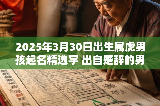 2025年3月30日出生属虎男孩起名精选字 出自楚辞的男孩名字