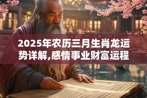 2025年农历三月生肖龙运势详解,感情事业财富运程