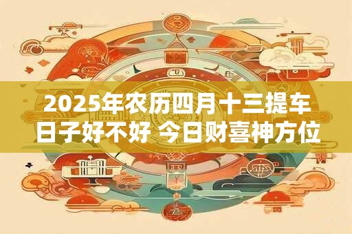 2025年农历四月十三提车日子好不好 今日财喜神方位