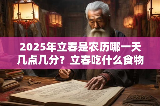 2025年立春是农历哪一天几点几分？立春吃什么食物？