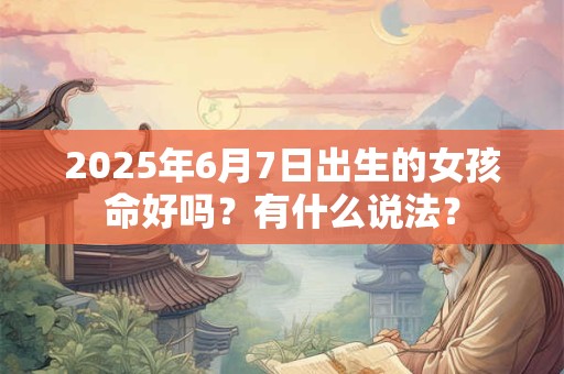 2026年6月7日出生的女孩命好吗？有什么说法？