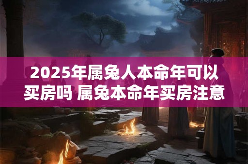 2025年属兔人本命年可以买房吗 属兔本命年买房注意事项