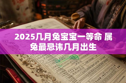2025几月兔宝宝一等命 属兔最忌讳几月出生
