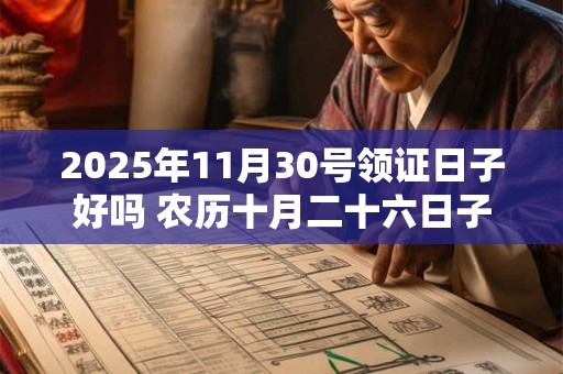 2025年11月30号领证日子好吗 农历十月二十六日子好吗