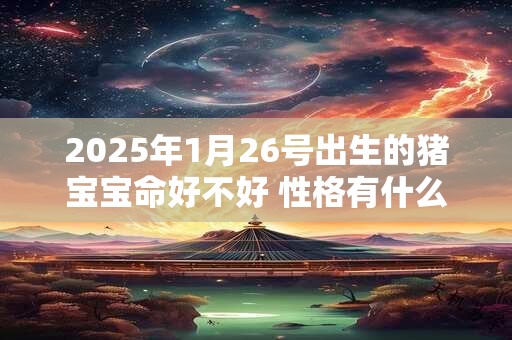 2025年1月26号出生的猪宝宝命好不好 性格有什么特点