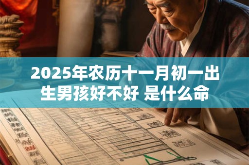 2026年农历十一月初一出生男孩好不好 是什么命