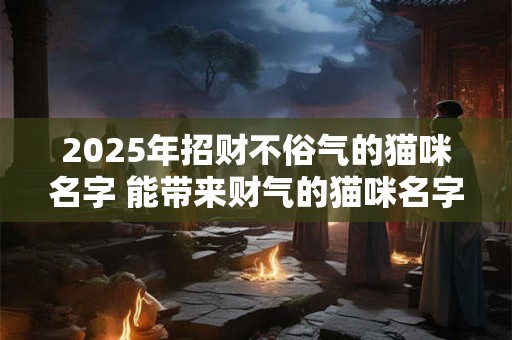 2025年招财不俗气的猫咪名字 能带来财气的猫咪名字