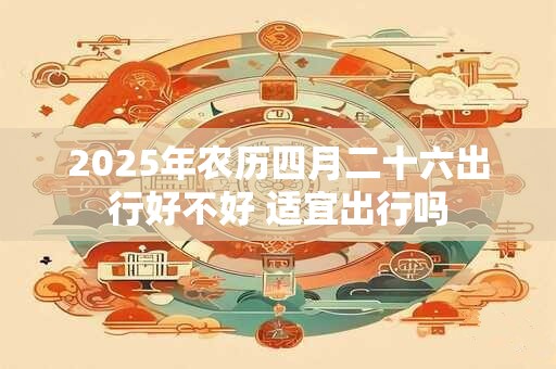 2025年农历四月二十六出行好不好 适宜出行吗