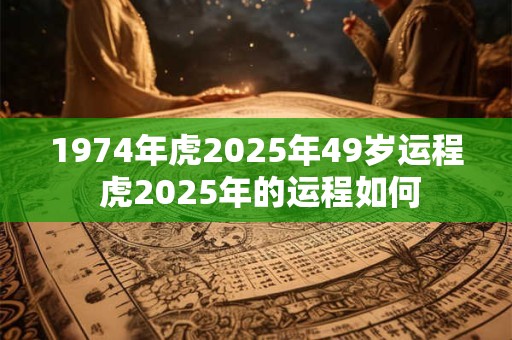 1974年虎2025年49岁运程 虎2025年的运程如何