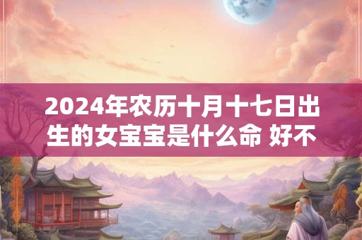 2024年农历十月十七日出生的女宝宝是什么命 好不好
