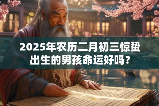 2025年农历二月初三惊蛰出生的男孩命运好吗？