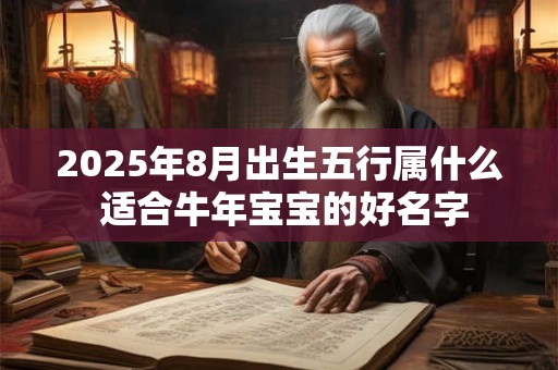 2025年8月出生五行属什么 适合牛年宝宝的好名字