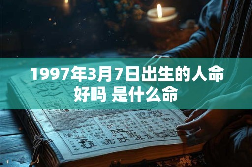 1997年3月7日出生的人命好吗 是什么命
