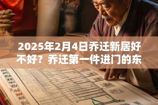 2025年2月4日乔迁新居好不好？乔迁第一件进门的东西