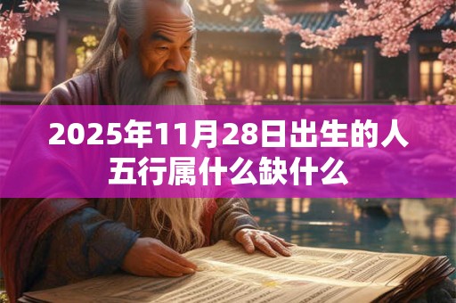 2025年11月28日出生的人五行属什么缺什么 2025年11月28日出生的人五行属什么缺什么